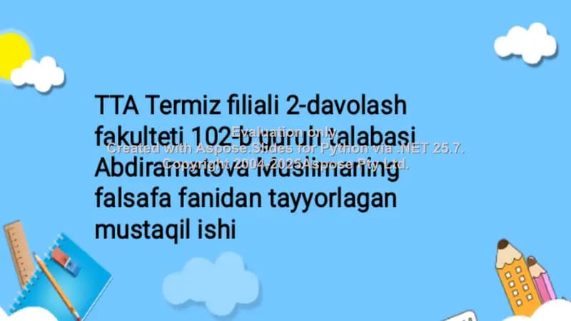 Bozor iqtisodiyotining falsafiy muammolari