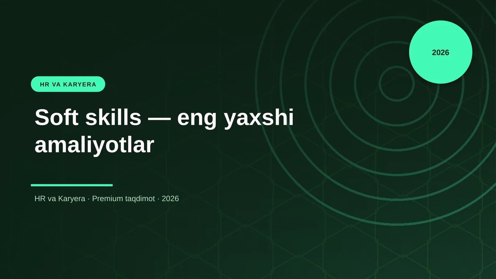 Soft skills — eng yaxshi amaliyotlar