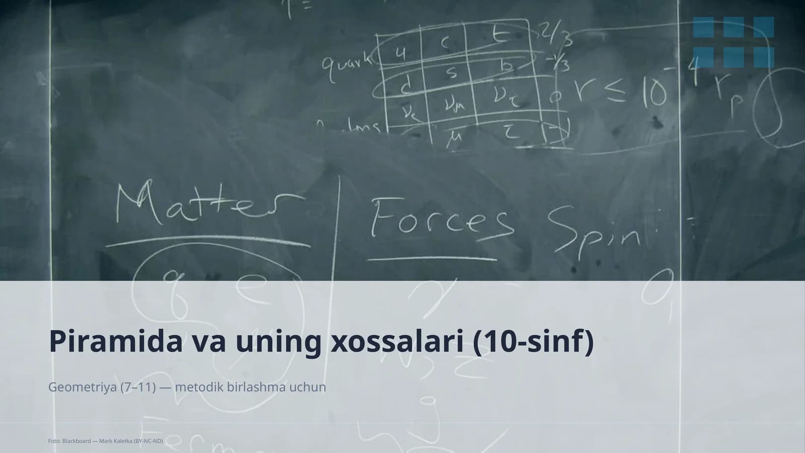 Piramida va uning xossalari (10-sinf)