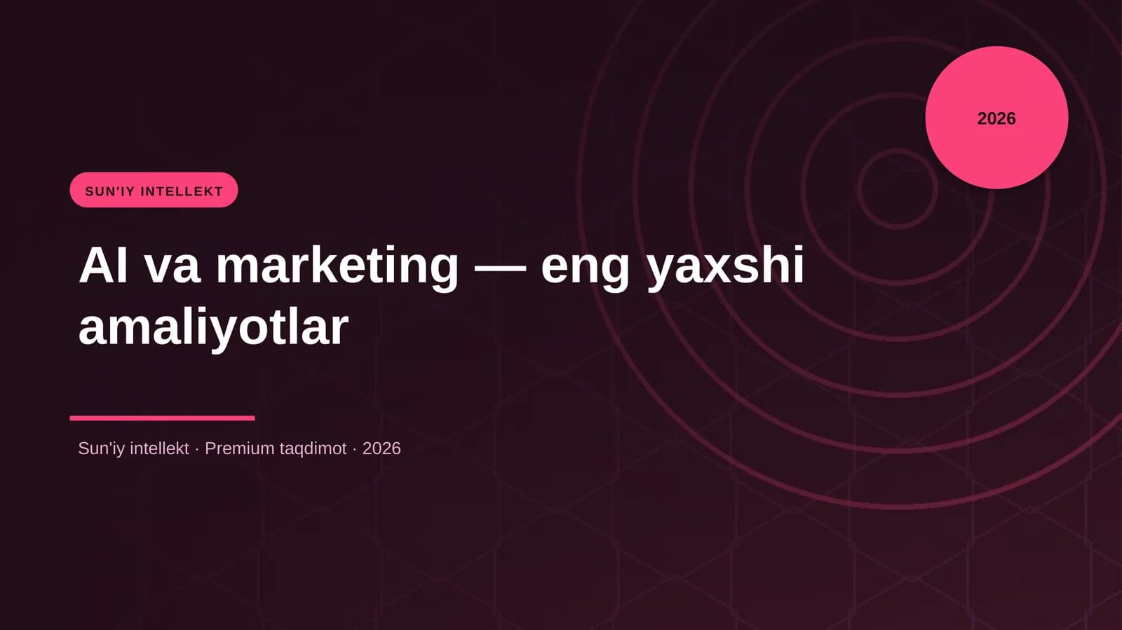AI va marketing — eng yaxshi amaliyotlar