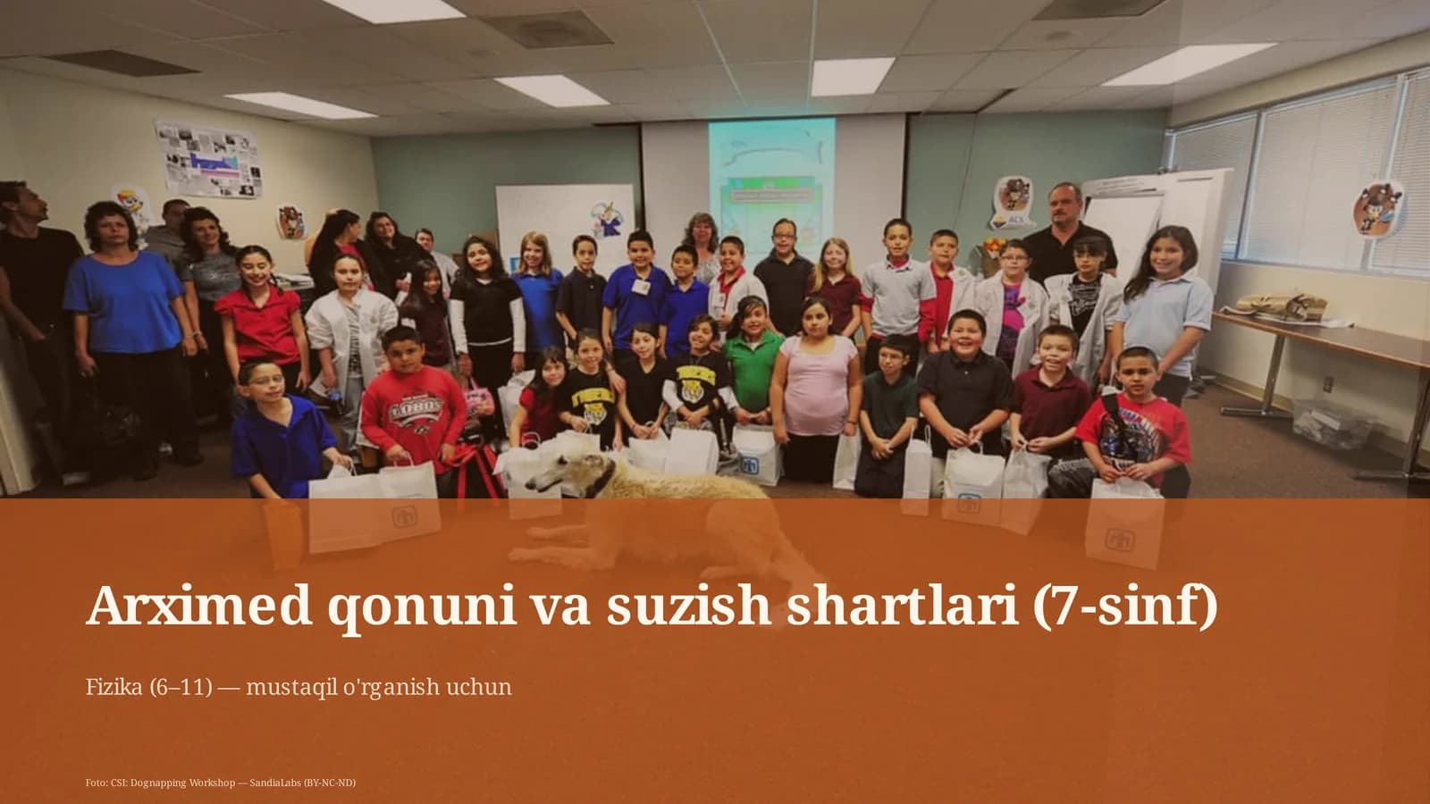 Arximed qonuni va suzish shartlari (7-sinf)