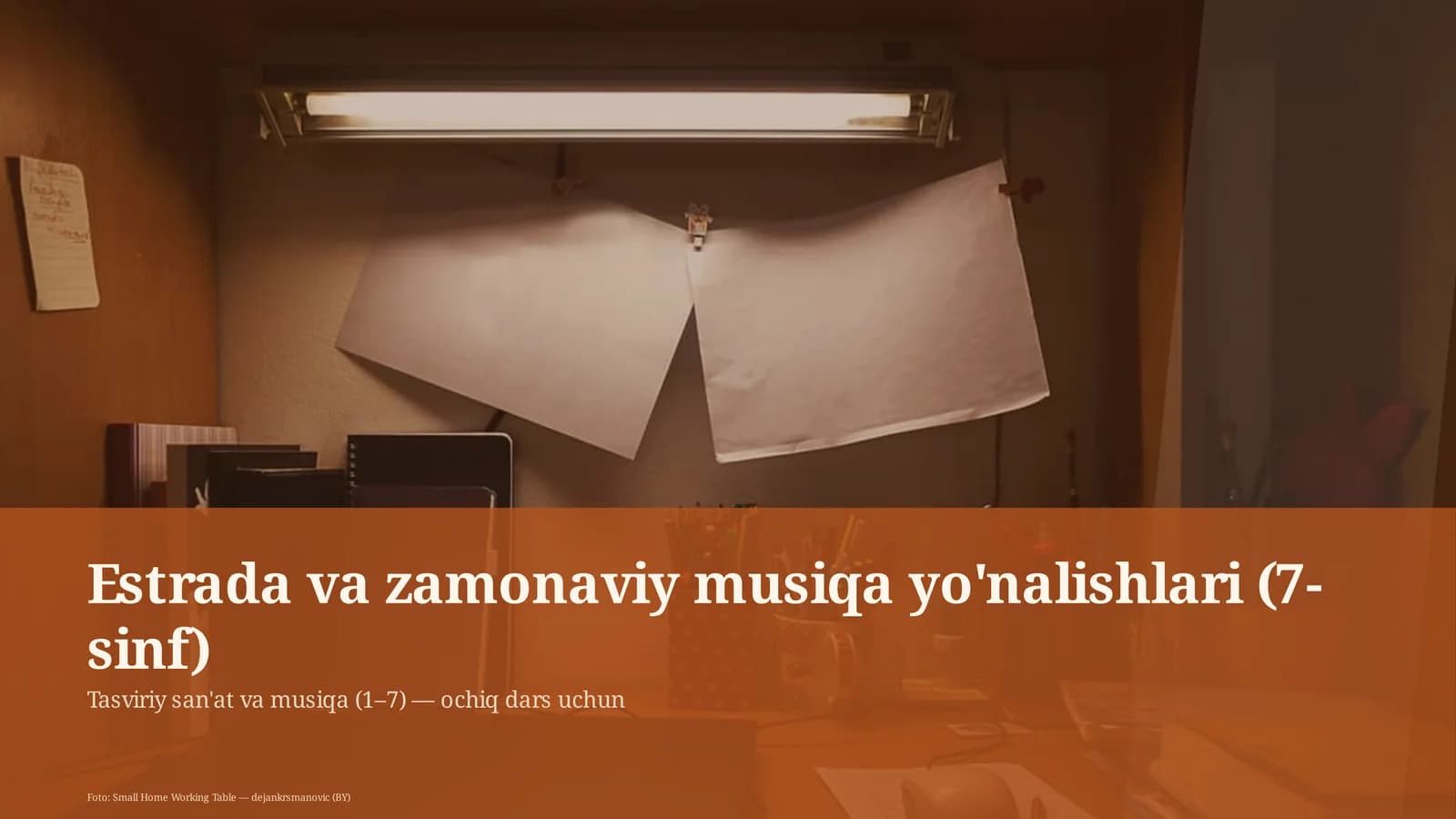 Tasviriy san'at va musiqa (1– 7) — ochiq dars uchun