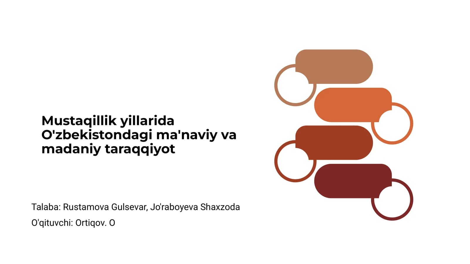Mustaqillik yillarida O'zbekistondagi ma'naviy va madaniy taraqqiyot