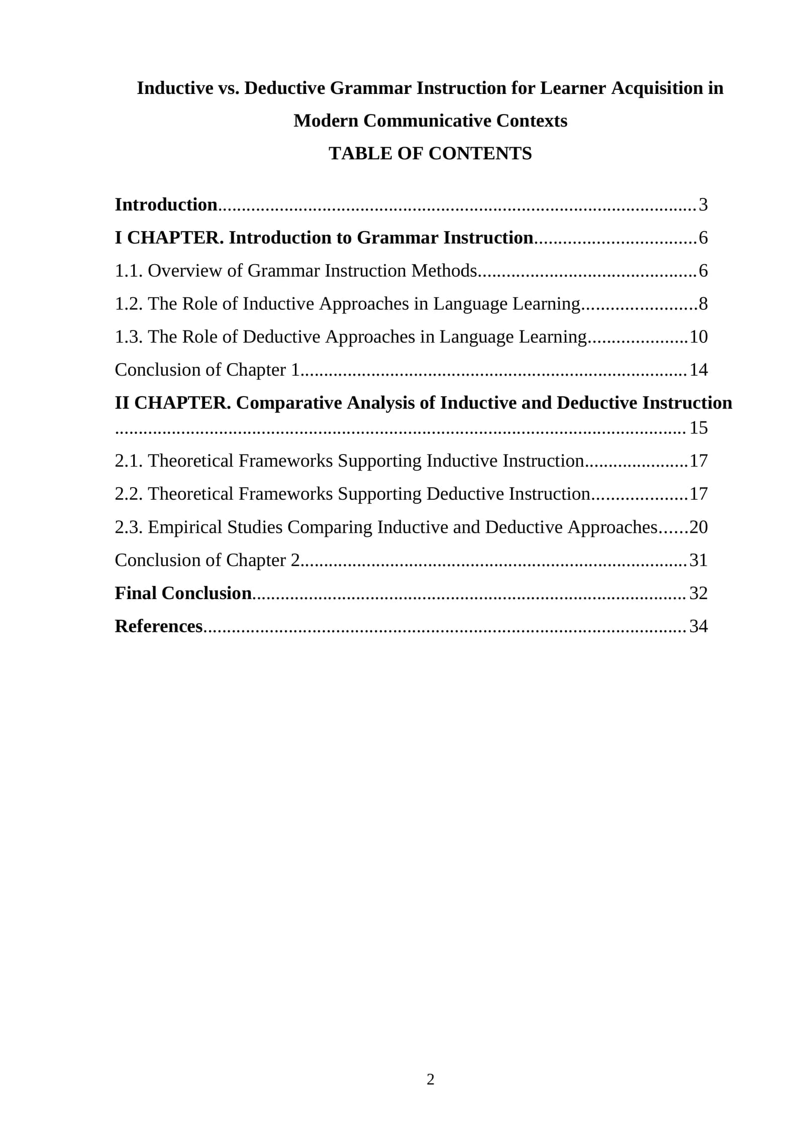 Inductive vs. Deductive Grammar Instruction for Learner Acquisition in Modern Communicative Contexts
