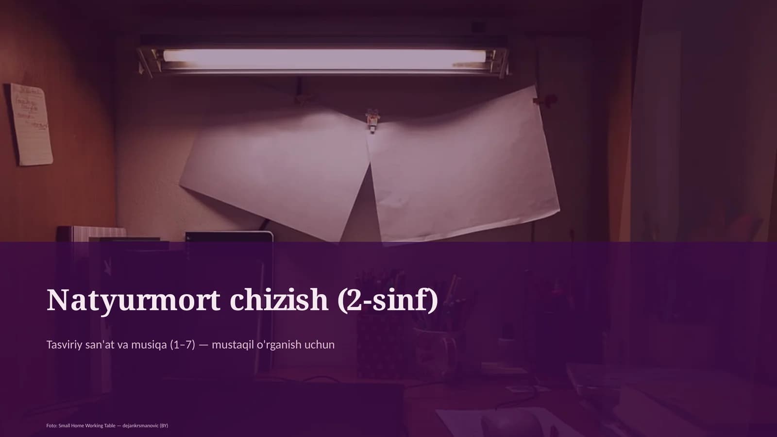Natyurmort chizish (2-sinf)