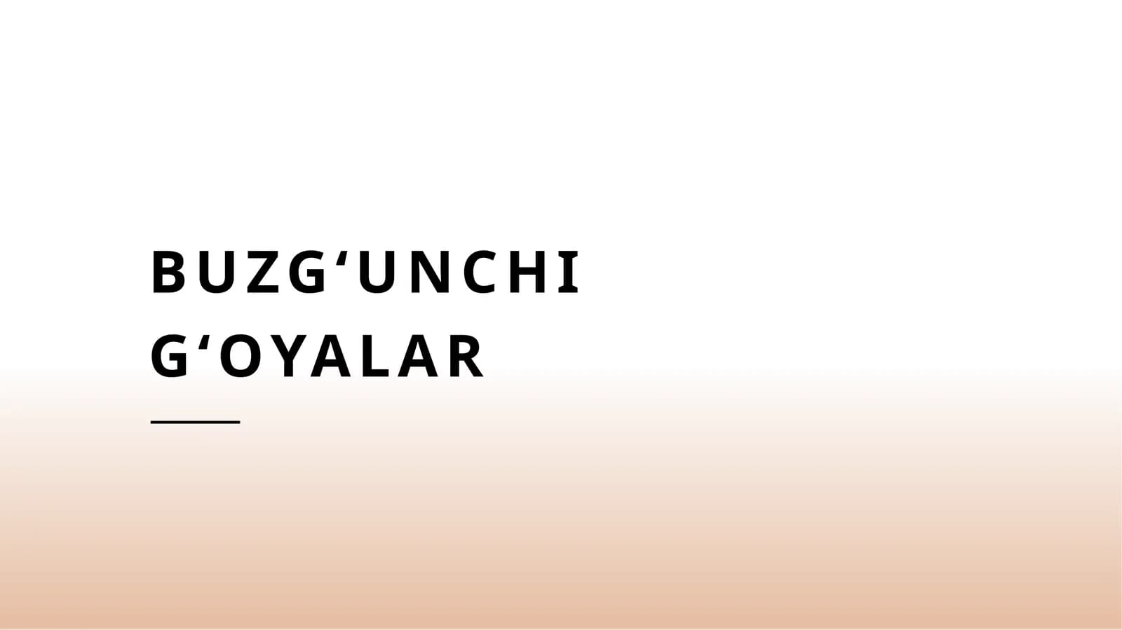 Buzgʻunchi gʻoyalar
