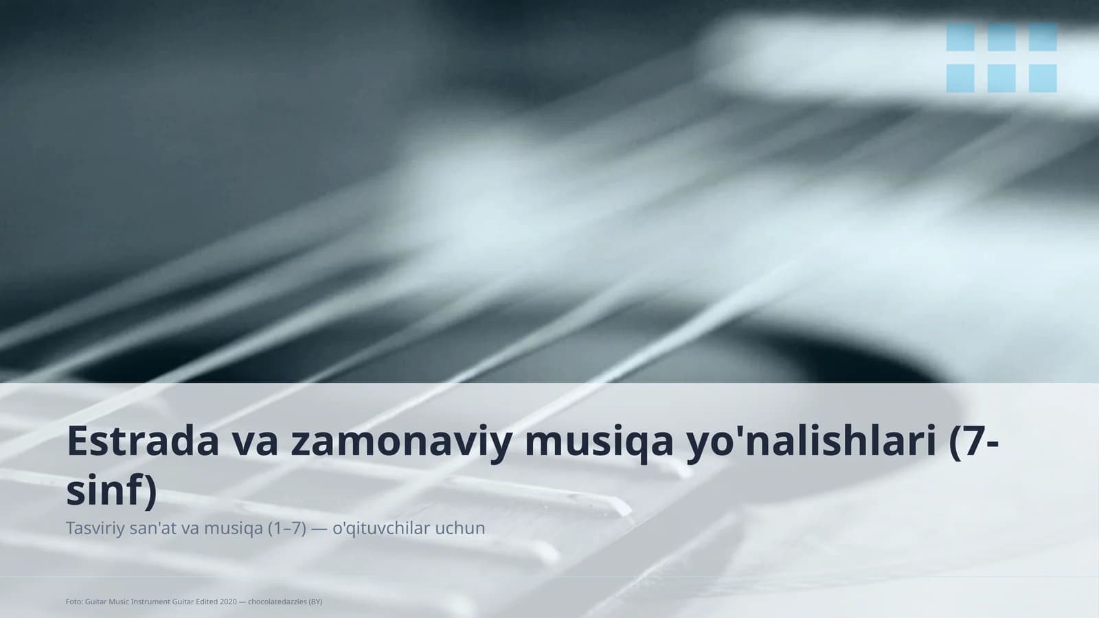 Tasviriy san'at va musiqa (1– 7) — o'qituvchilar uchun