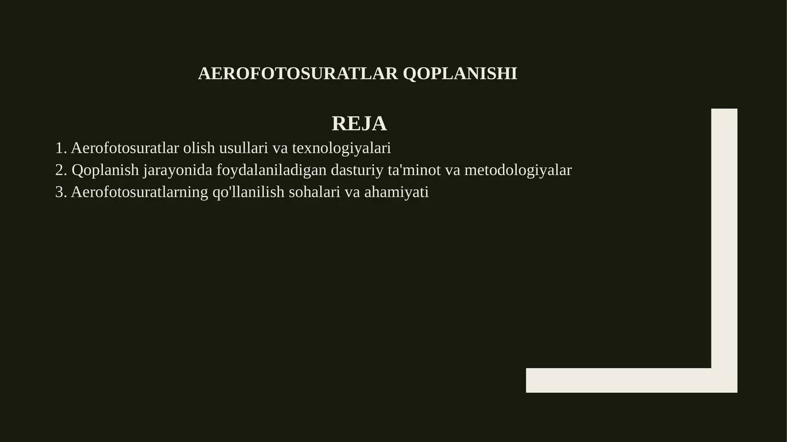 Aerofotosuratlar qoplanishi