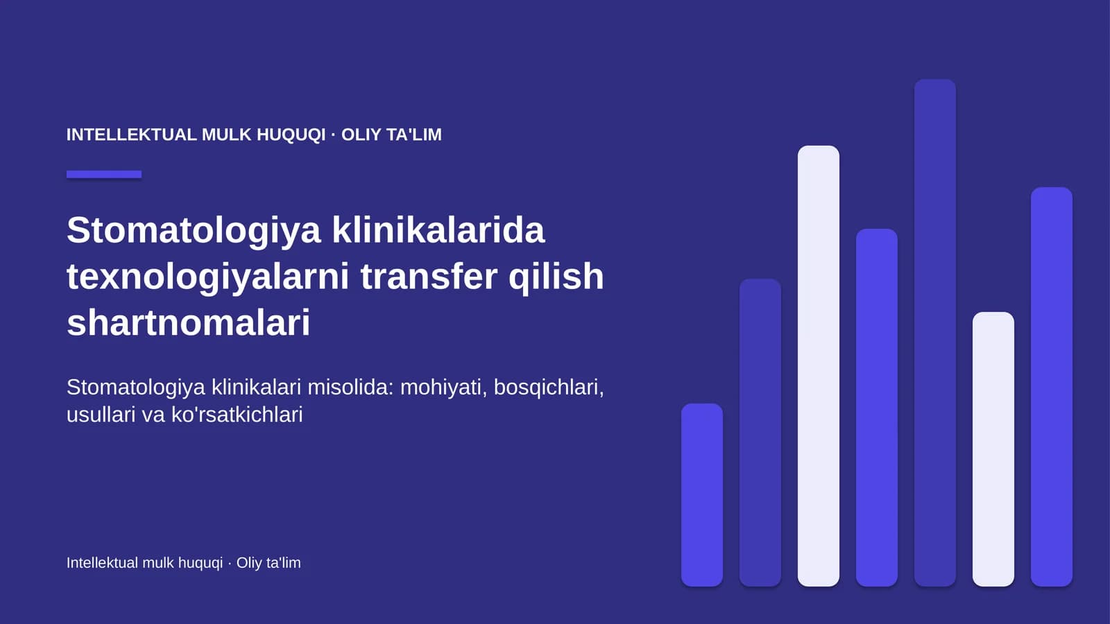 stomatologiya klinikalarida texnologiyalarni transfer qilish shartnomalari 1834