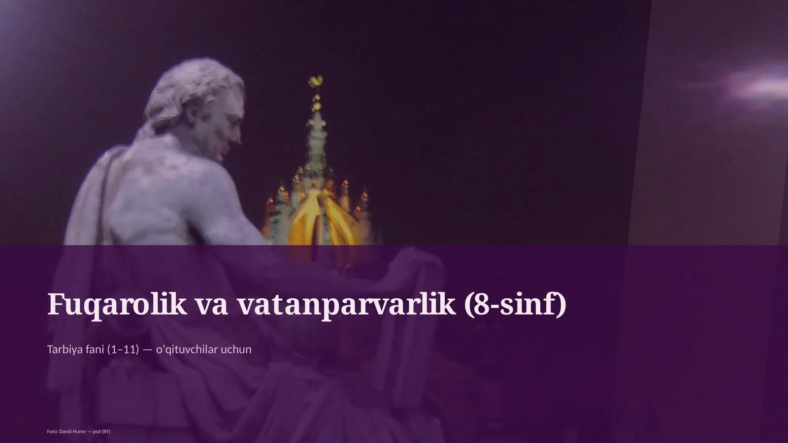Fuqarolik va vatanparvarlik (8-sinf)