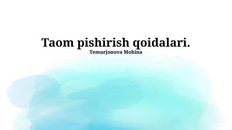Xom Asal Haqida