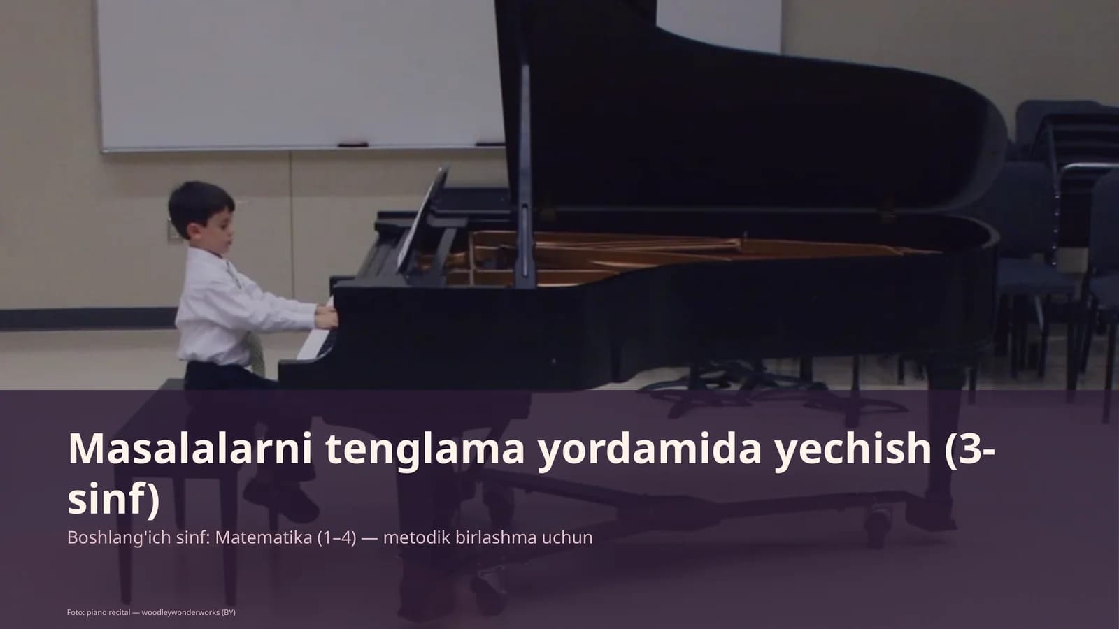 Masalalarni tenglama yordamida yechish (3-sinf)