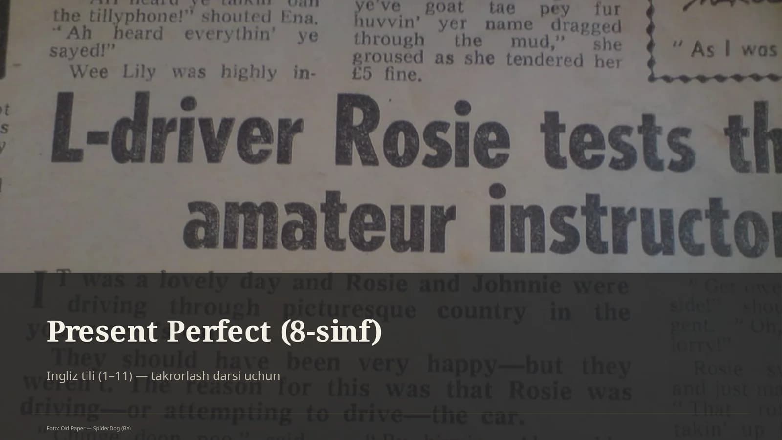 Present Perfect (8-sinf)