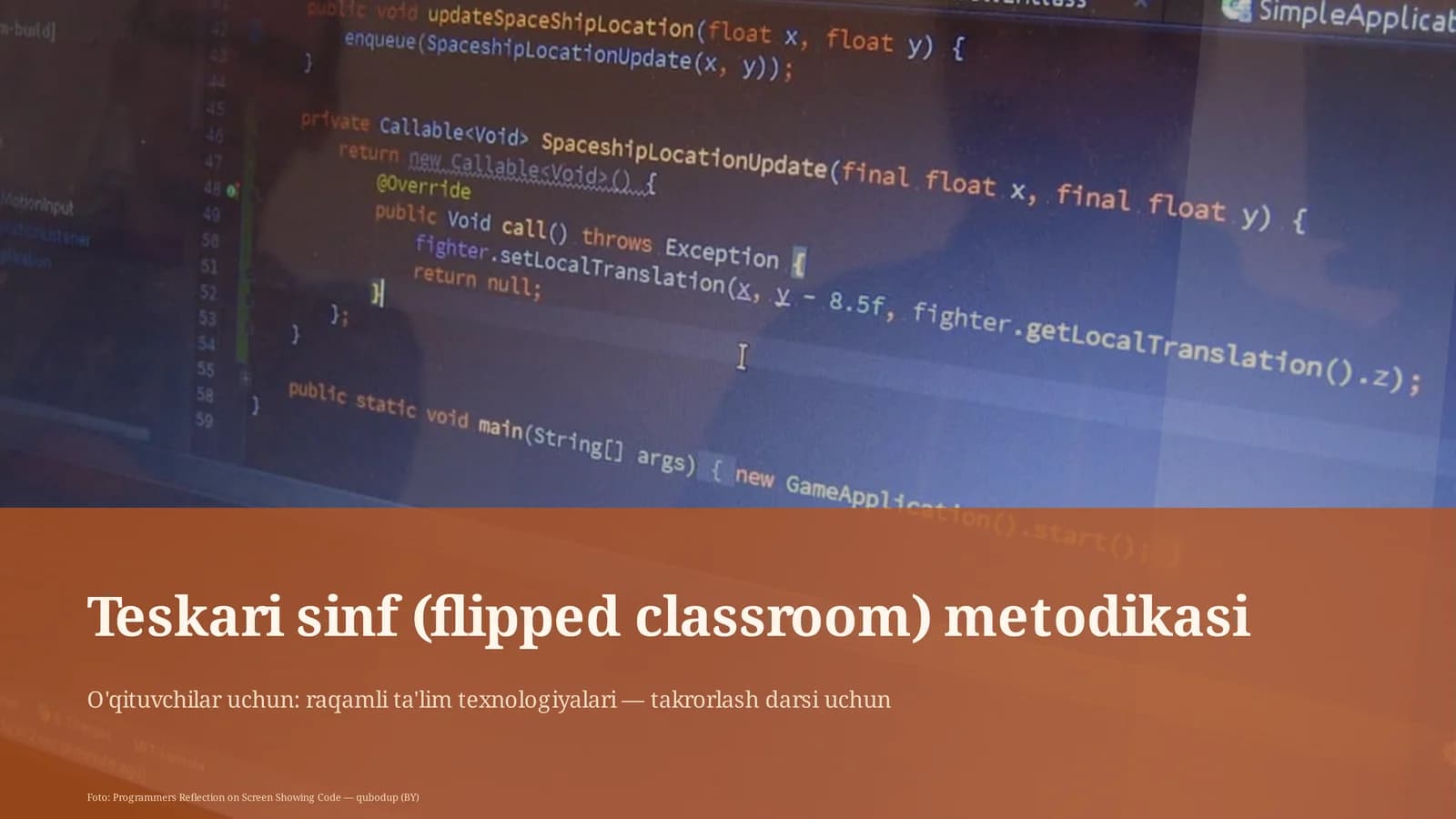 Teskari sinf (flipped classroom) metodikasi