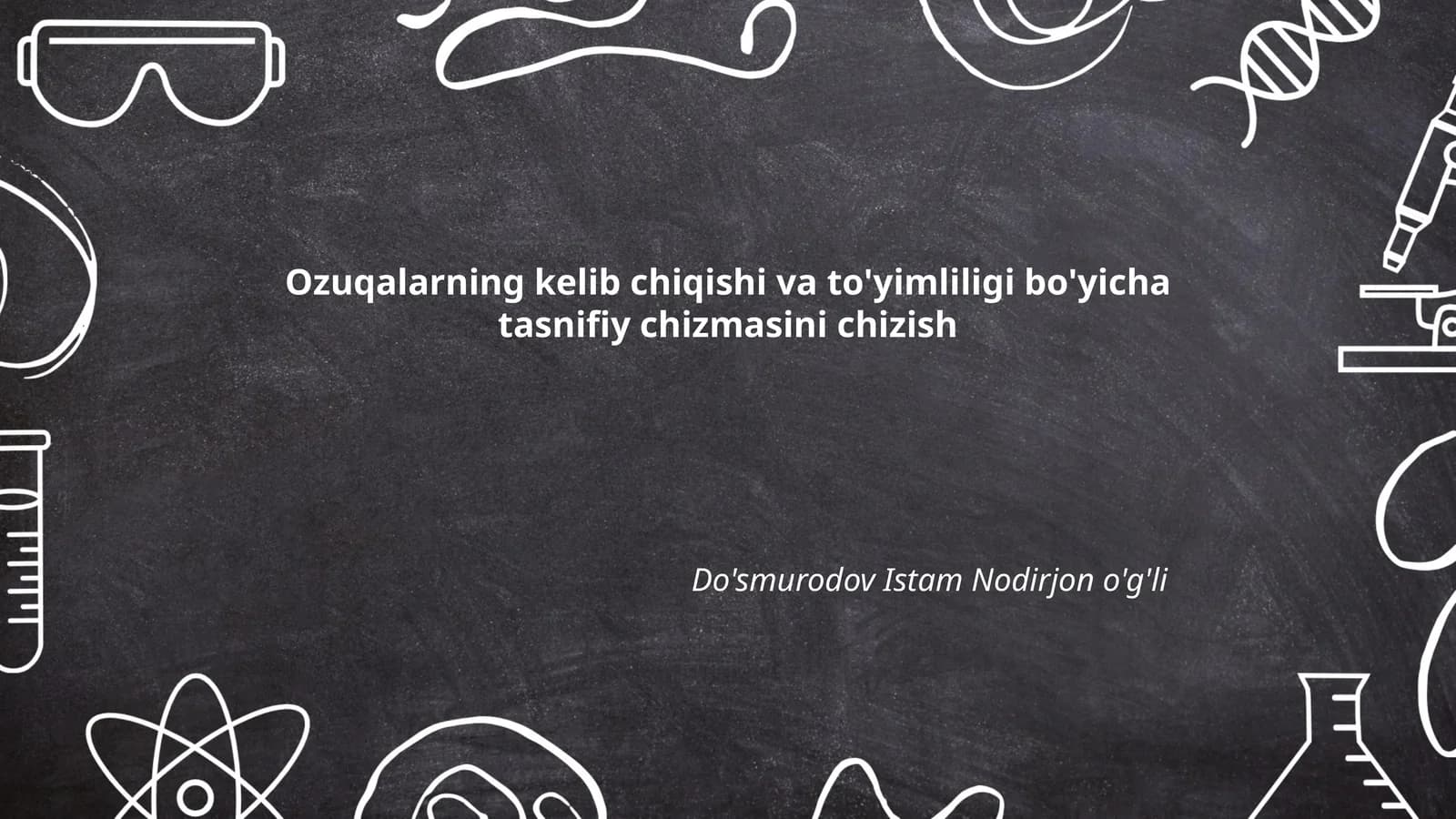 Ozuqa moddalarining turlari