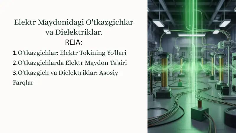 O'tkazgichlar va Dielektriklar