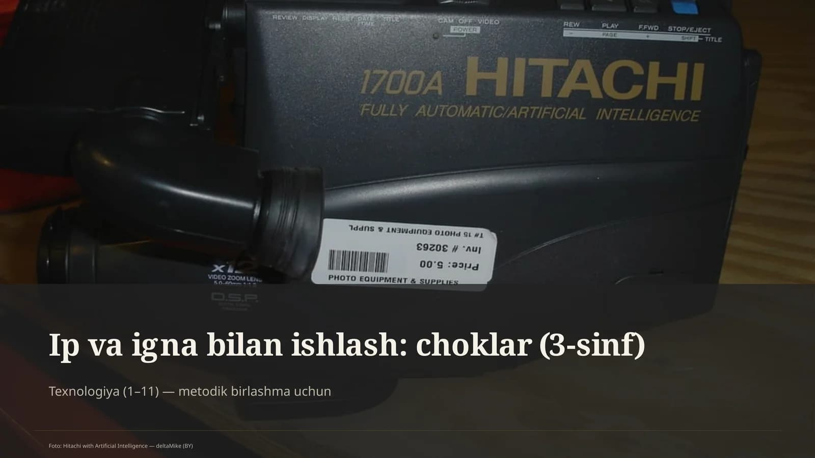 Ip va igna bilan ishlash: choklar (3-sinf)