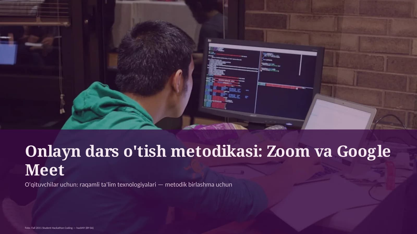 Onlayn dars o'tish metodikasi: Zoom va Google Meet