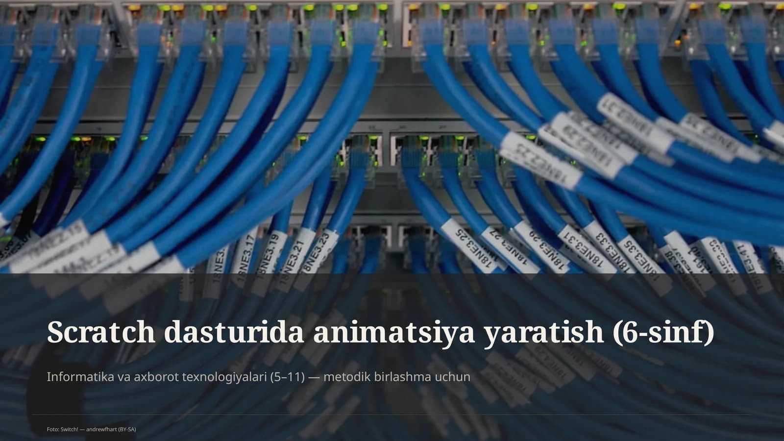 Scratch dasturida animatsiya yaratish (6-sinf)