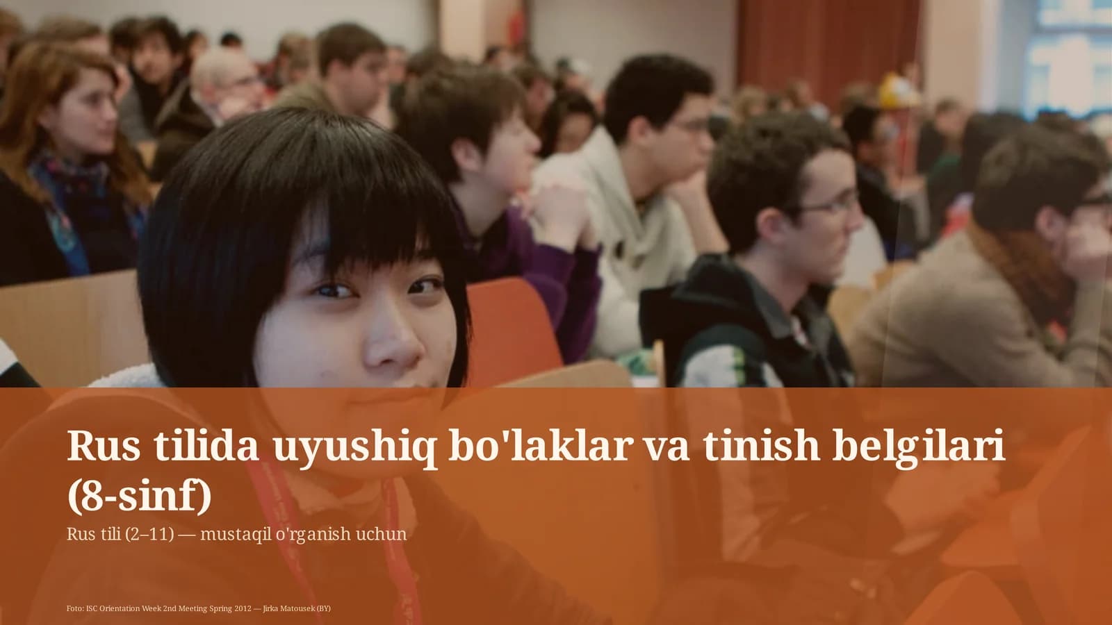 Rus tilida uyushiq bo'laklar va tinish belgilari (8-sinf)