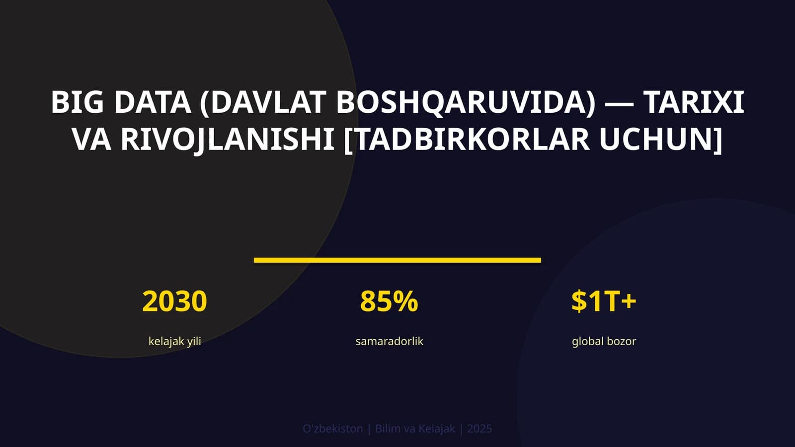Big Data (davlat boshqaruvda) - tarixi va rivojlanishi [tadbirkorlar uchun]