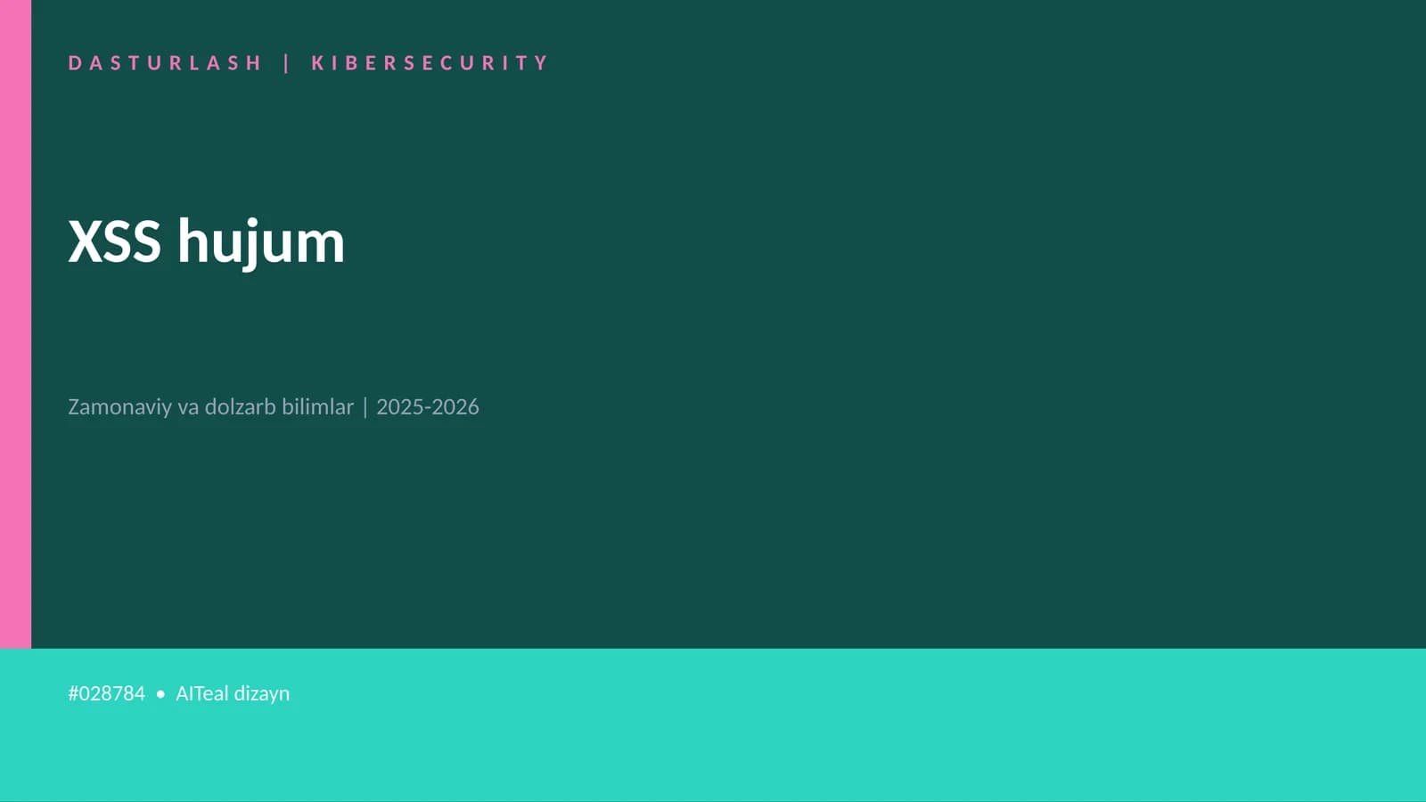 XSS hujum