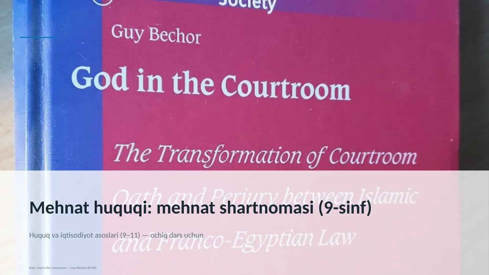 Mehnat huquqi: mehnat shartnomasi (9-sinf)