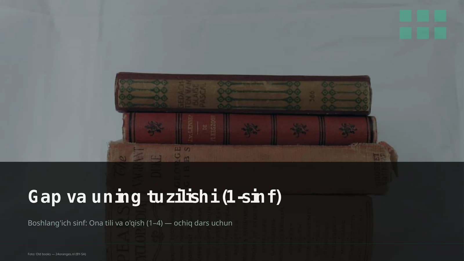 Gap va uning tuzilishi (1-sinf)