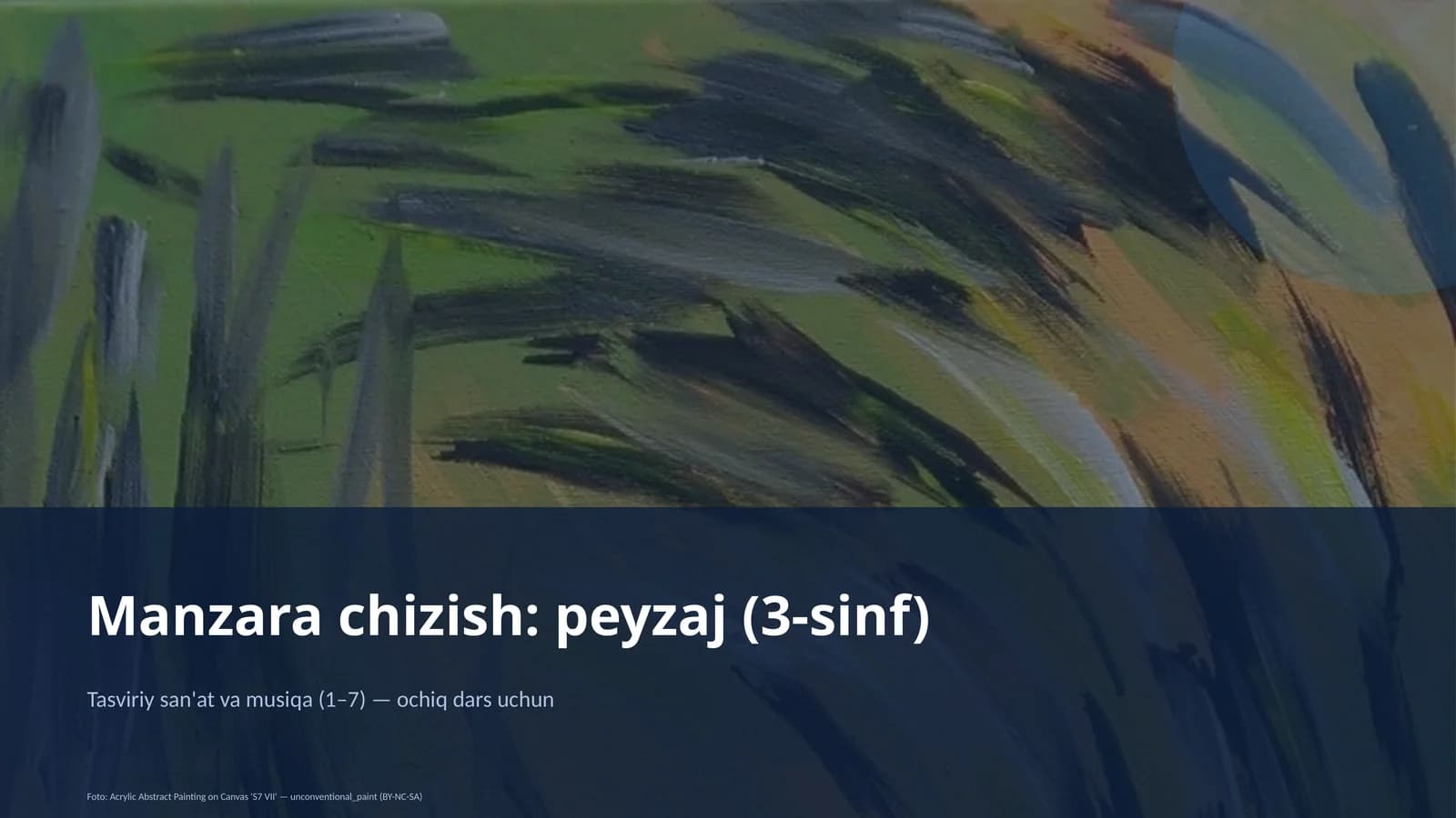 Manzara chizish: peyzaj (3-sinf)