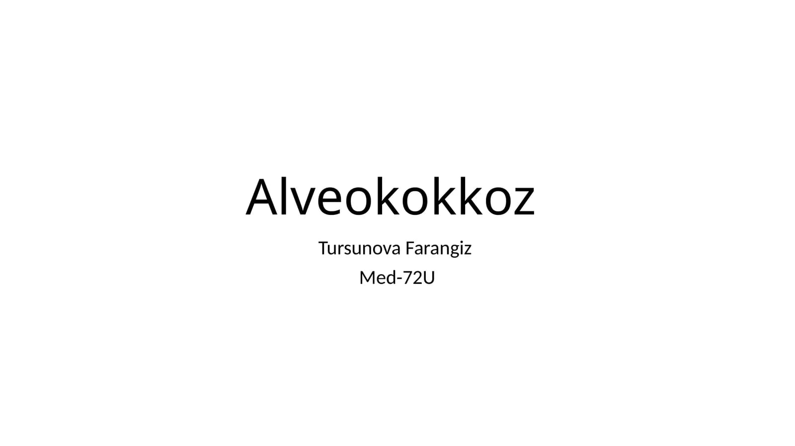 Alveokokkoz