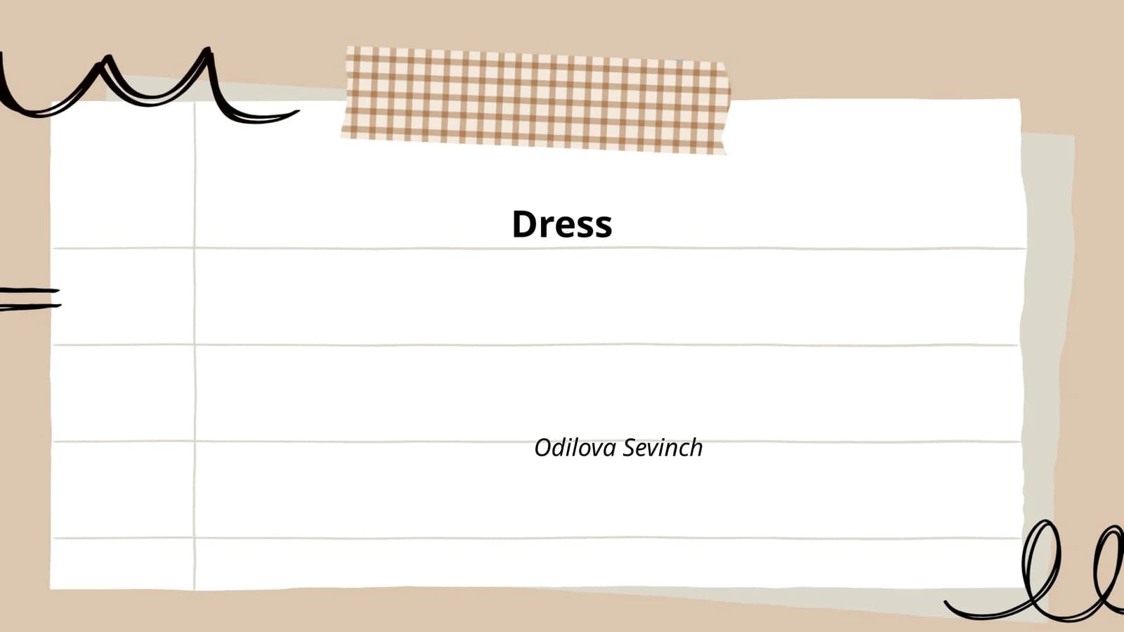 Dress History