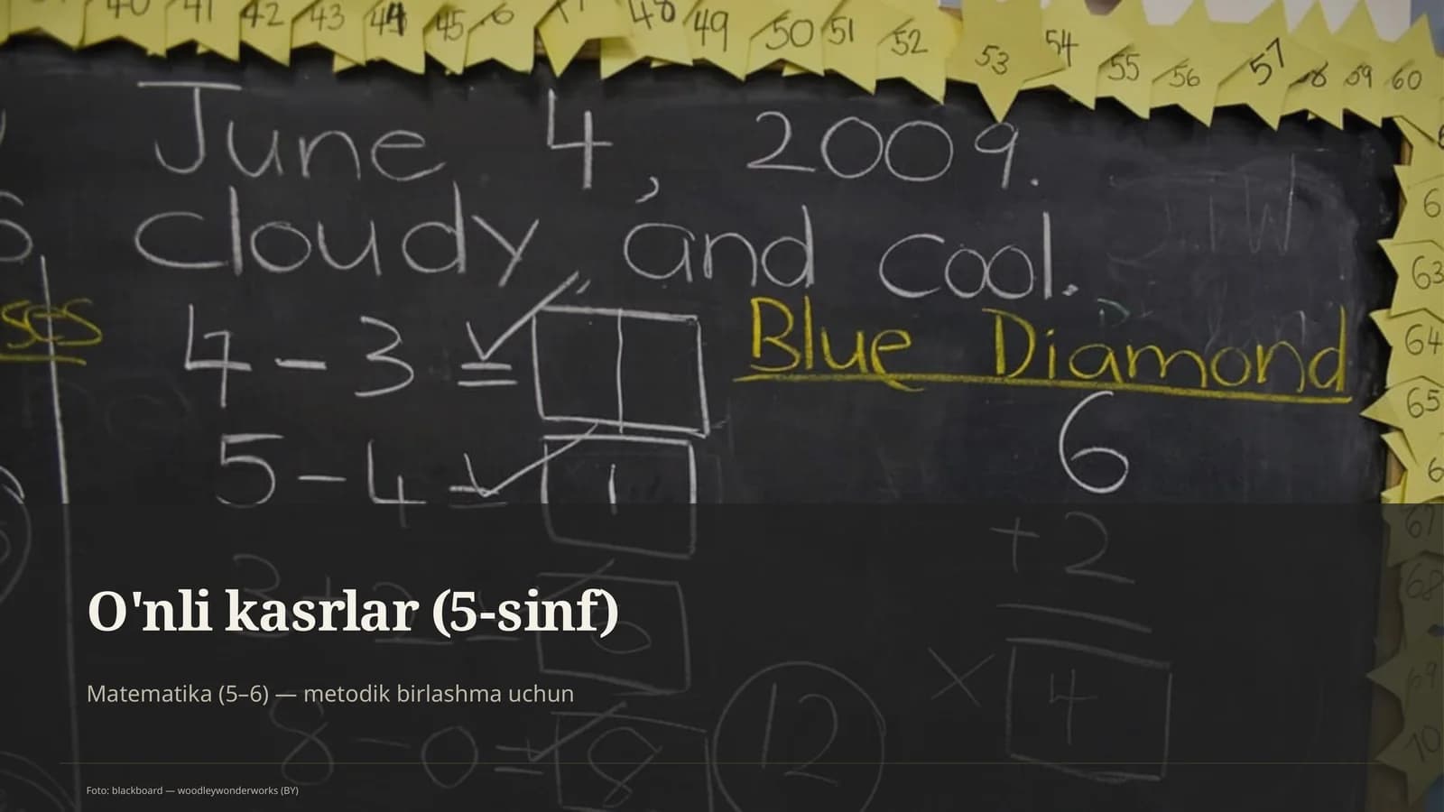 O'nli kasrlar (5-sinf)