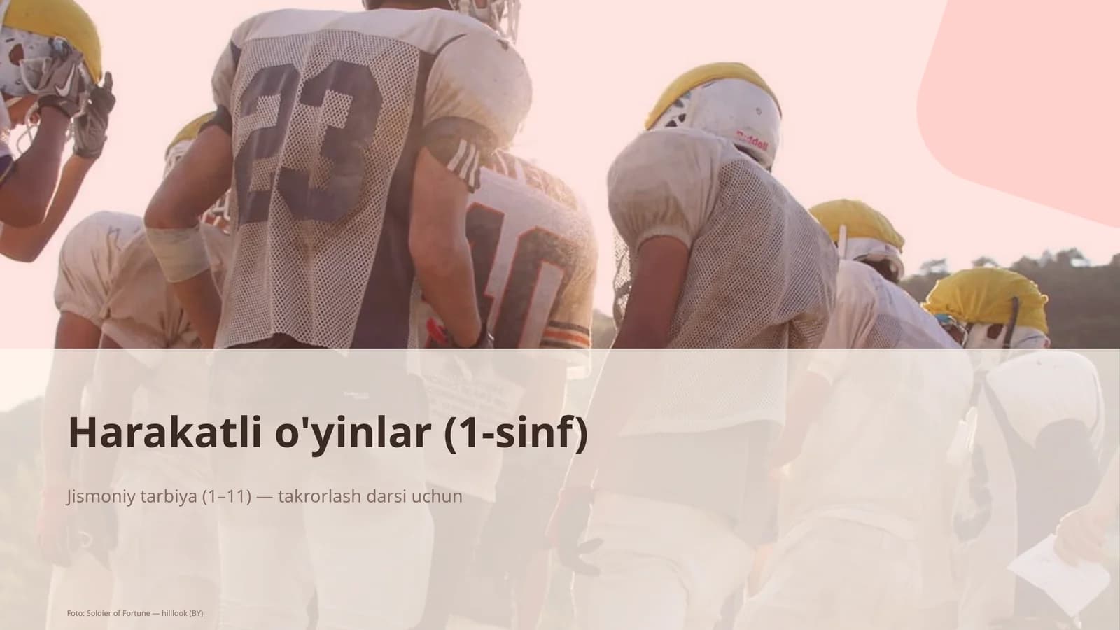 Harakatli o'yinlar (1-sinf)