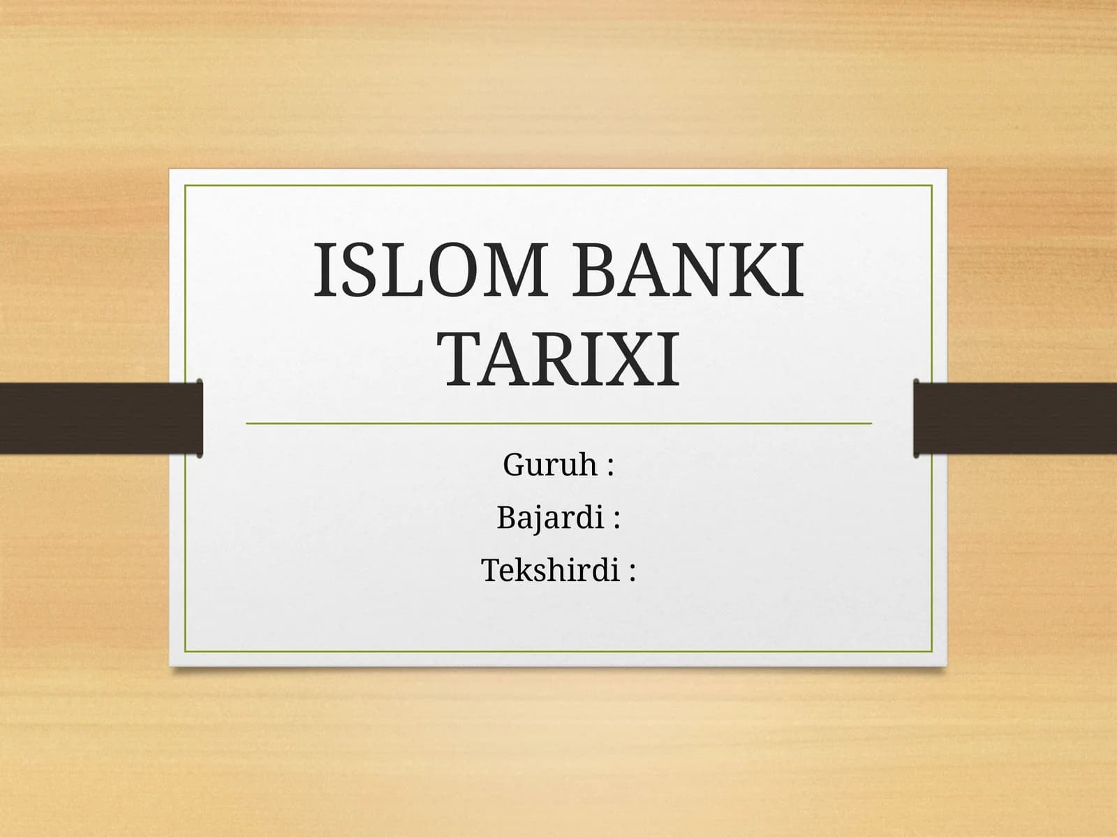 ISLOM BANKITARIXI