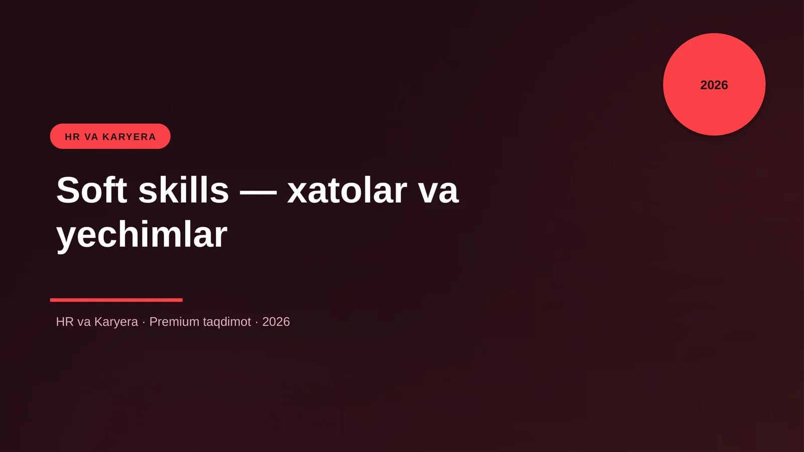 Soft skills — xatolar va yechimlar