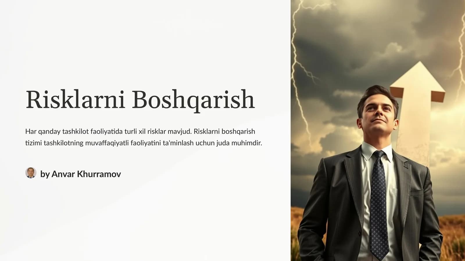 Risklarni Boshqarish