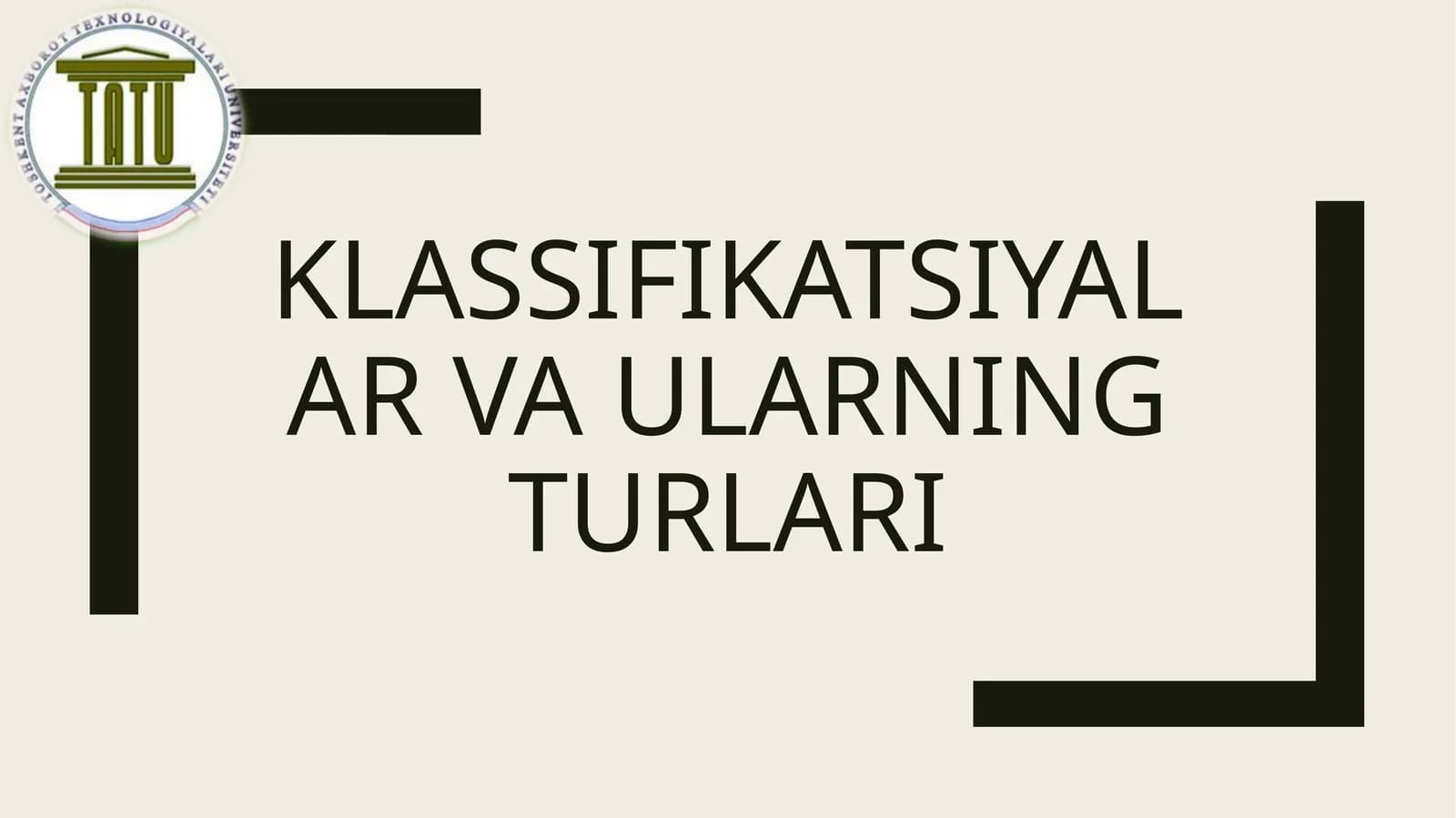 Ilmiy faoliyat klassifikatsiyalari