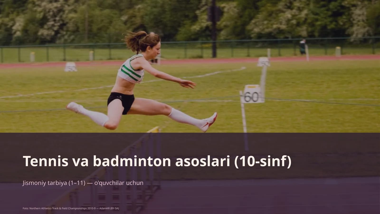 Tennis va badminton asoslari (10-sinf)