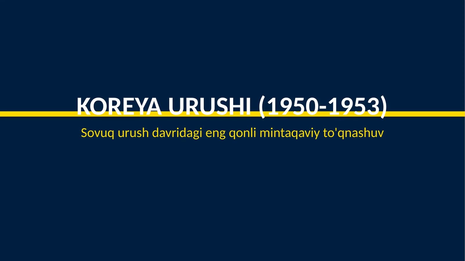 Koreya urushi (1950-1953)