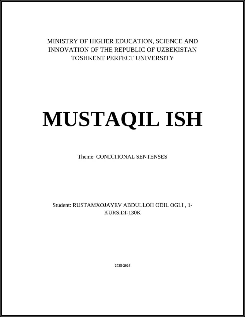 MUSTAQIL ISH