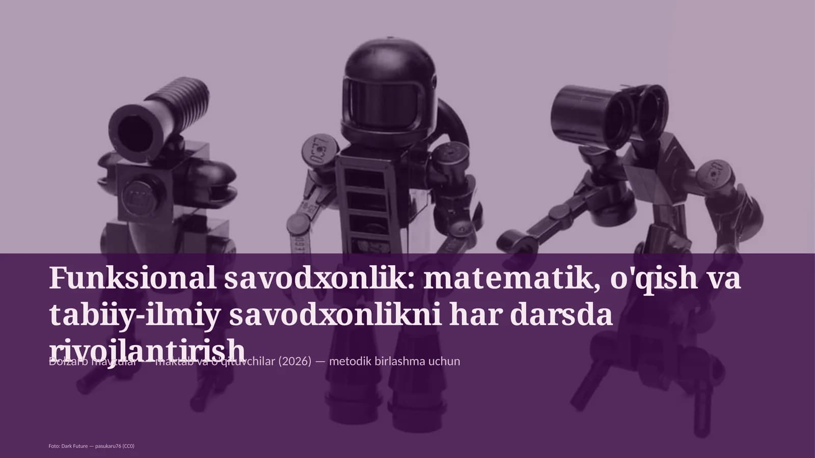 Funksional savodxonlik: matematik, o'qish va tabiiy-ilmiy savodxonlikni har darsda rivojlantirish