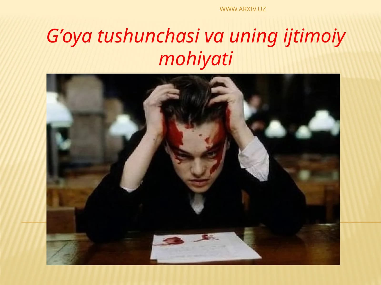 G’oya tushunchasi va uning ijtimoiymohiyati