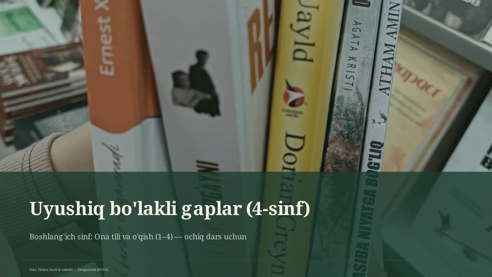 Uyushiq bo'lakli gaplar (4-sinf)