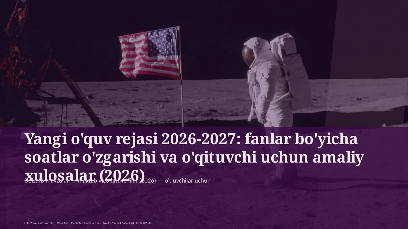Yangi o'quv rejasi 2026-2027