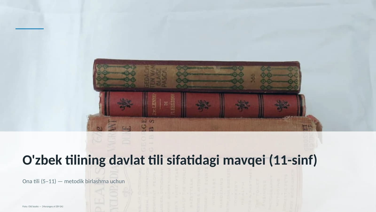 O'zbek tilining davlat tili sifatidagi mavqei (11-sinf)
