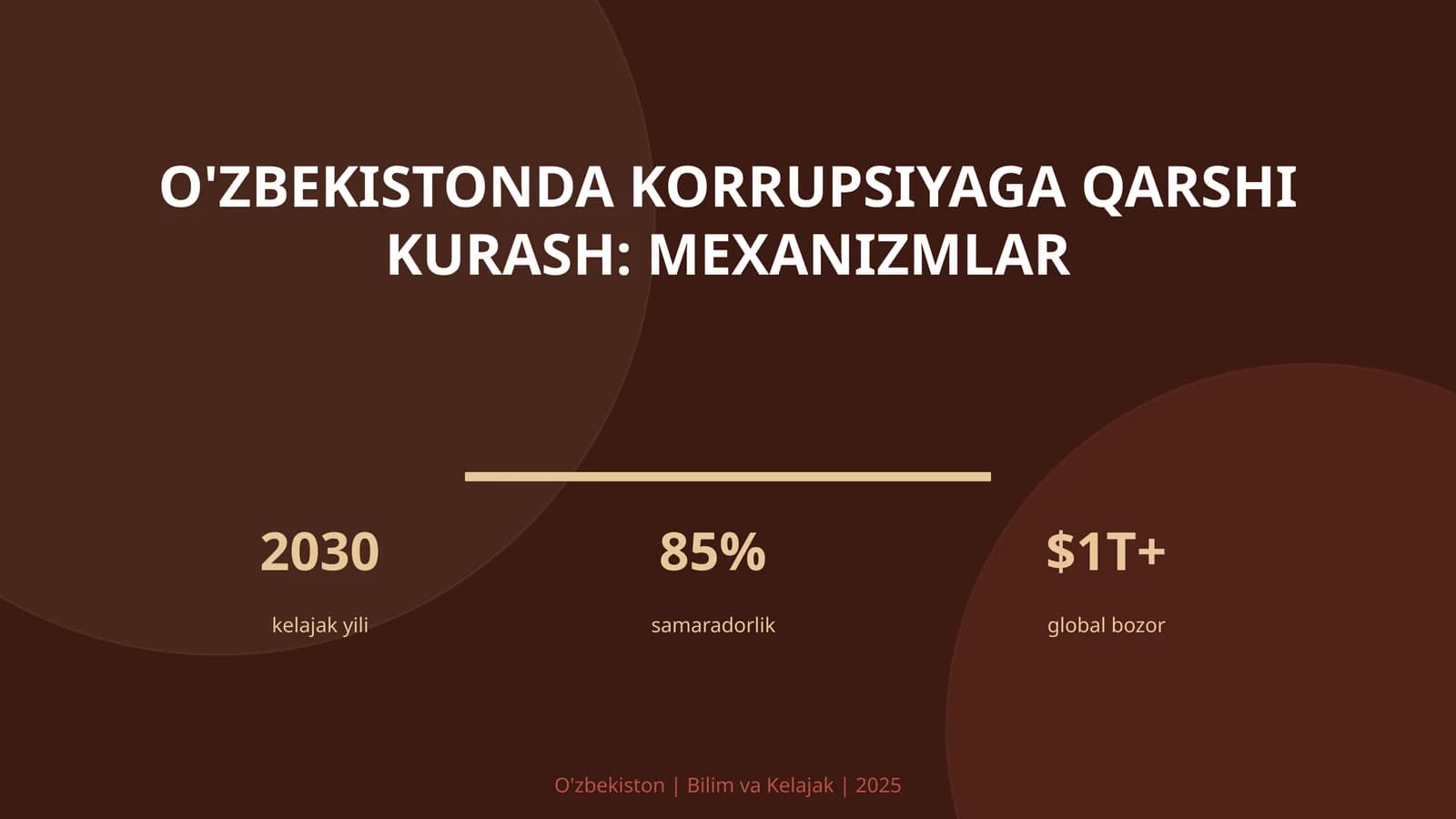 O'zbekistonda korrupsiyaga qarshi kurash: mexanizmlar