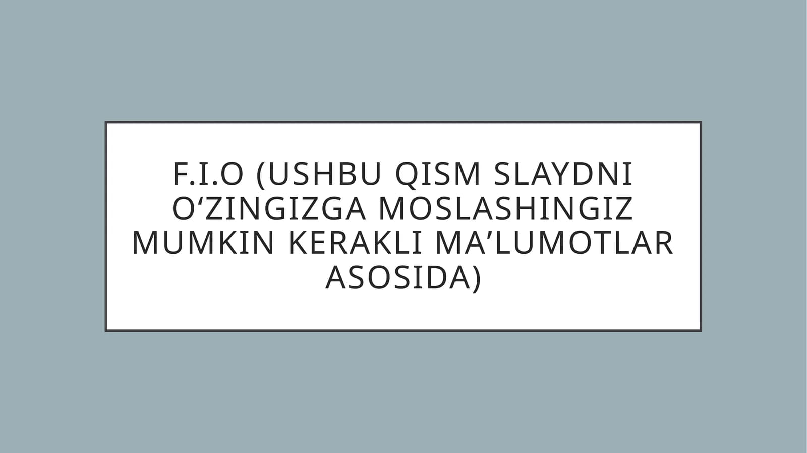 Gelmintozlar:Fan- Yuqumli infekson Kasalliklar