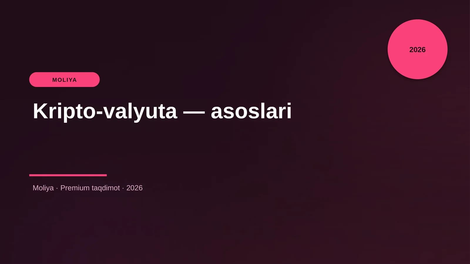 Kripto-valyuta — asoslari