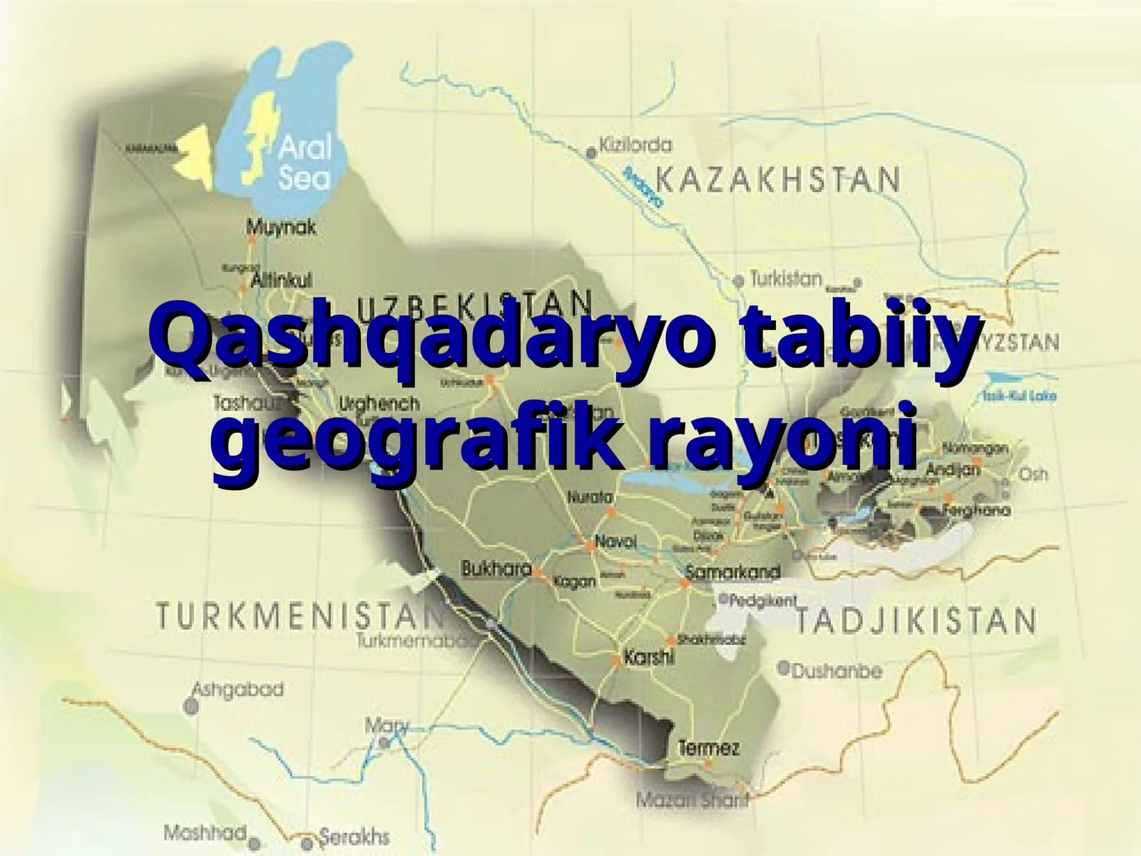 Qashqadaryo tabiiy geografik rayoni
