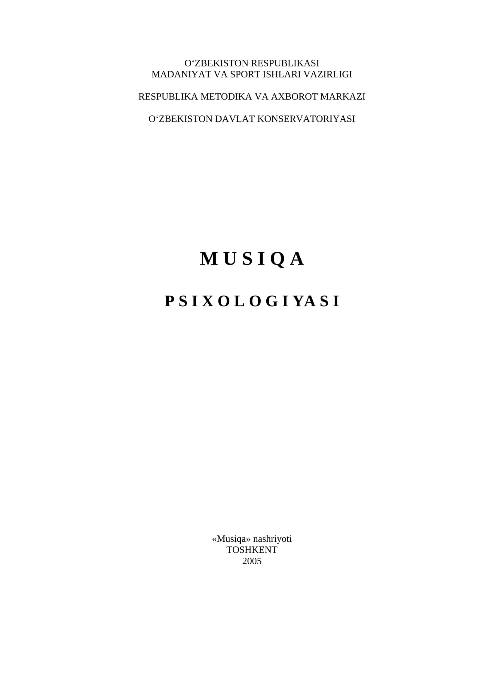 Musiqa psixologiyasi